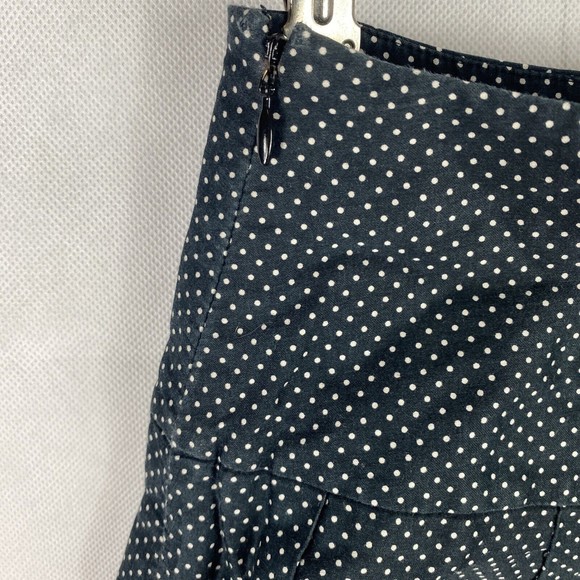 Ann Taylor LOFT Size 0 Black Polka Dot Skirt - Picture 5 of 8